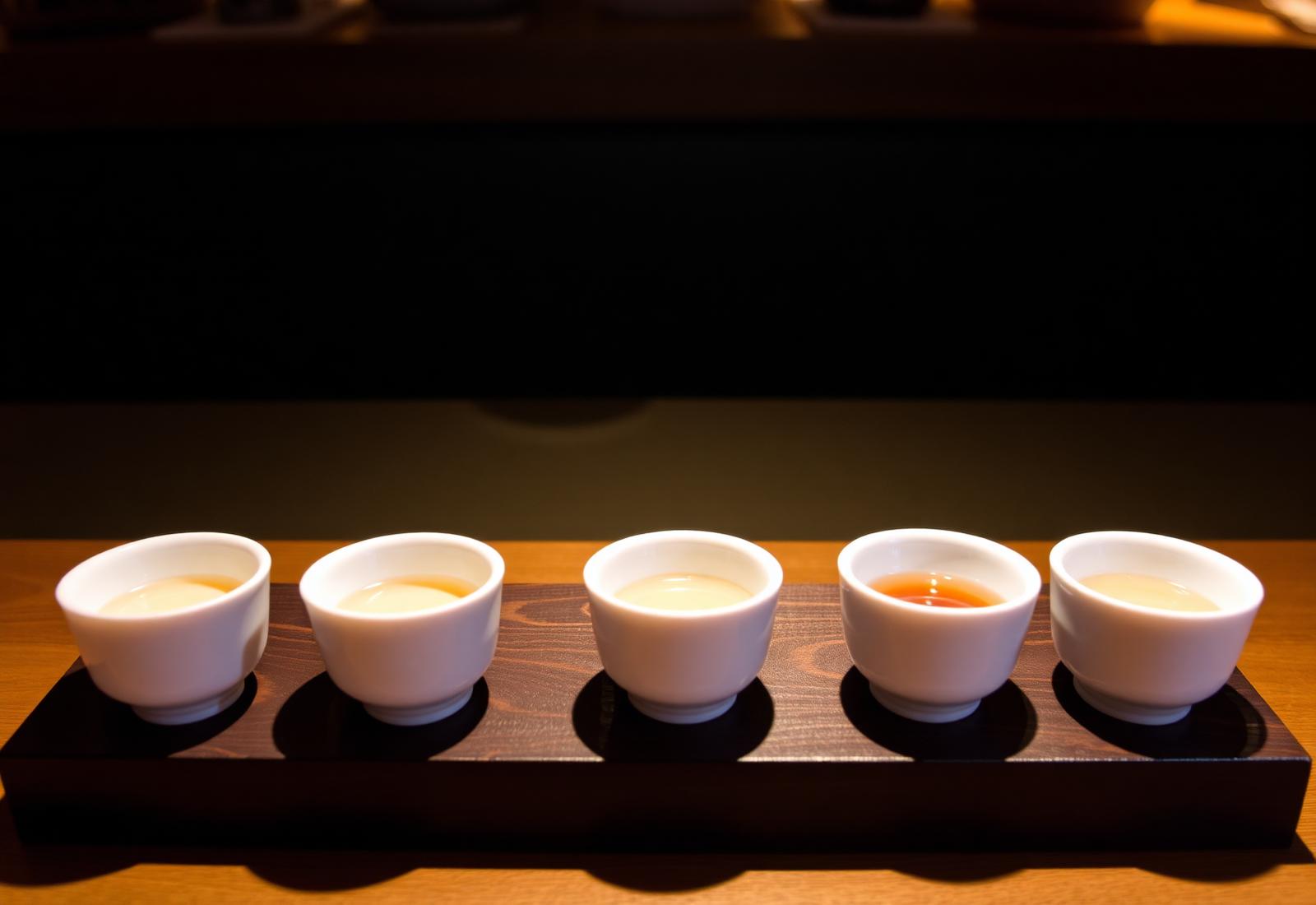 Private tea tasting flight