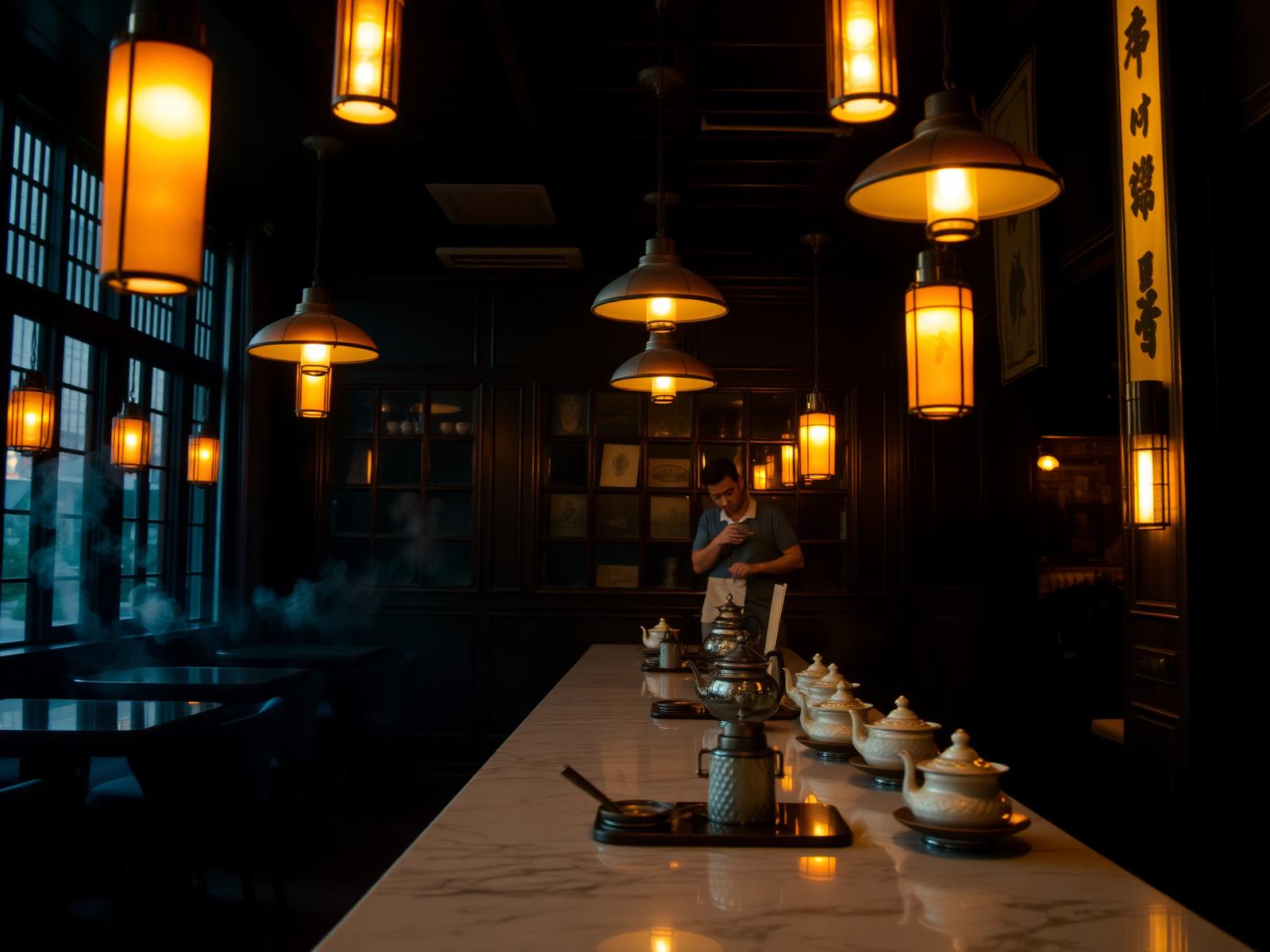 Inside the Silk Steep tea house